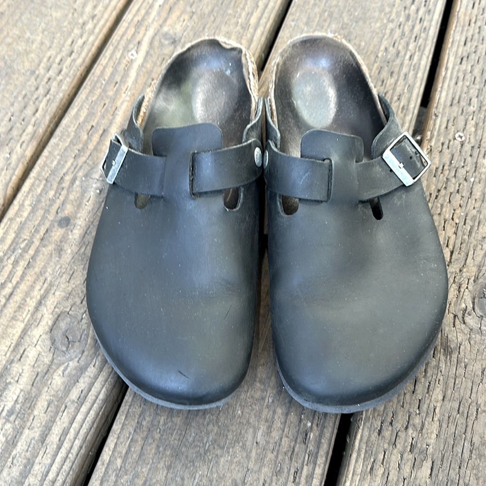 Birkenstock Black Leather Loafers